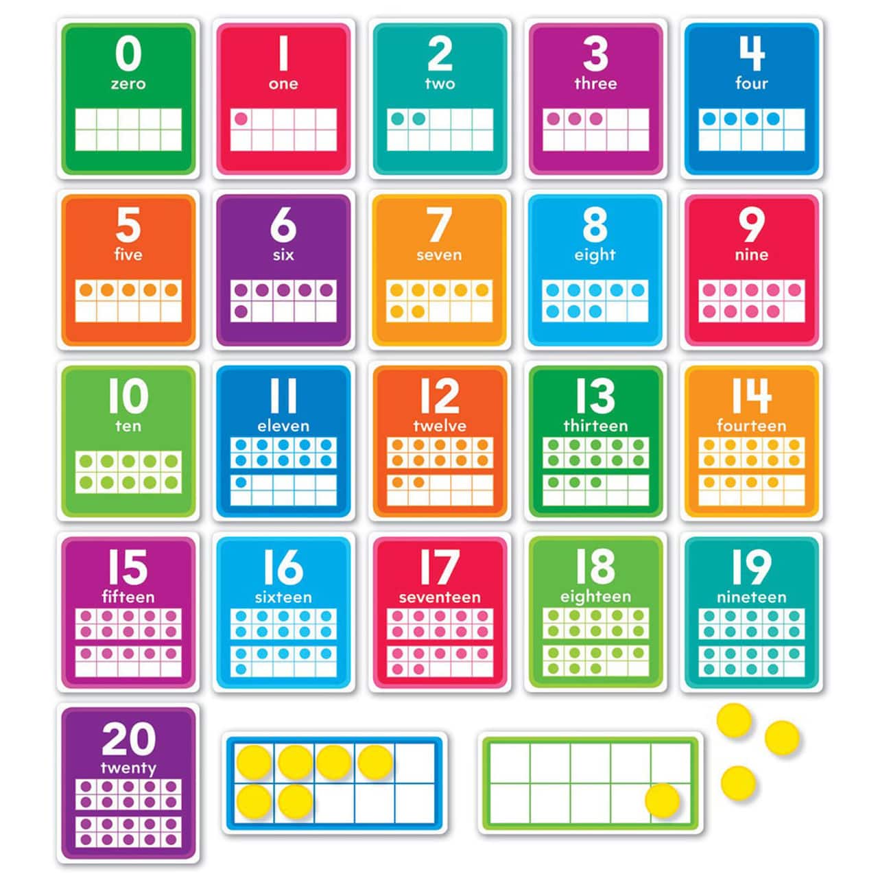 Scholastic&#xAE; Teaching Resources 0&#x2013;20 Numbers Set Bulletin Board Set, 43ct.